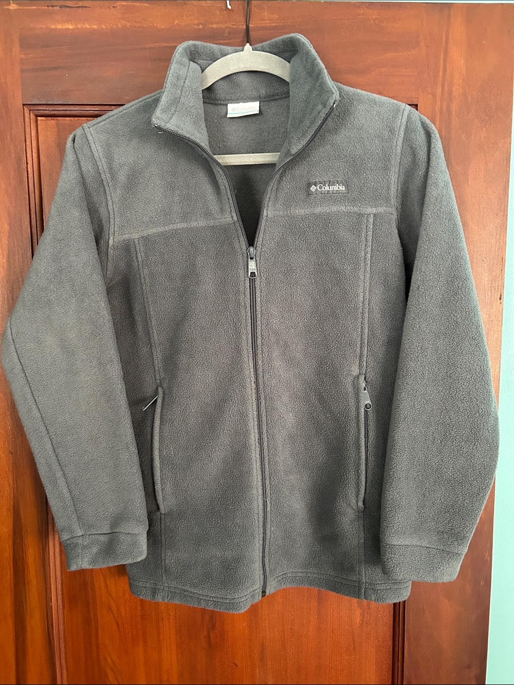 Columbia Charcoal Full-Zip Fleece Jacket Girls L 14/16